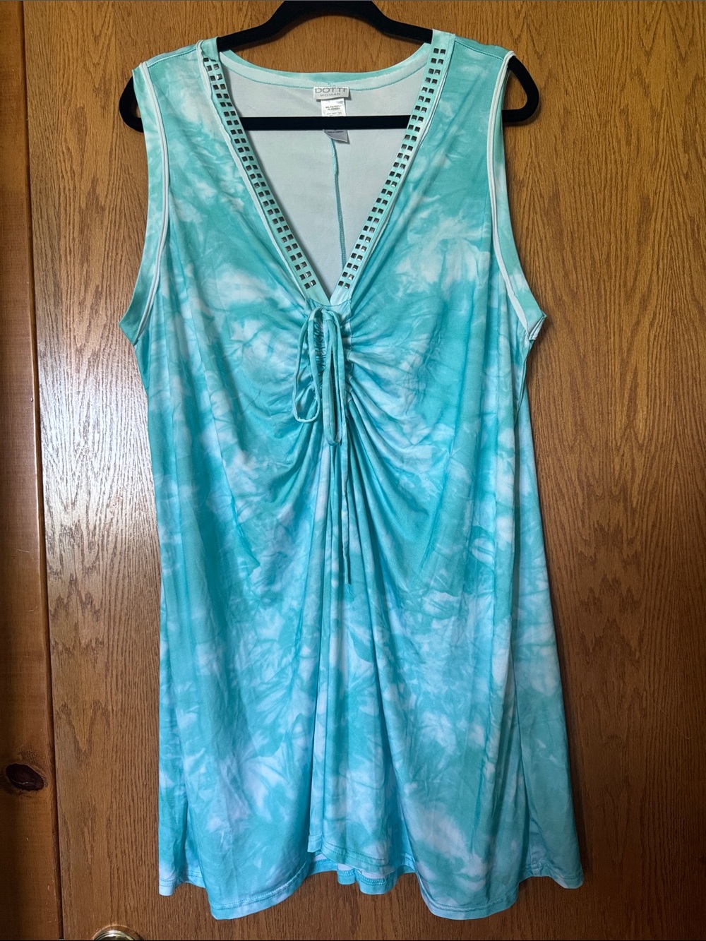 Dotti Aqua Tie-Dye Sleeveless Swim Coverup